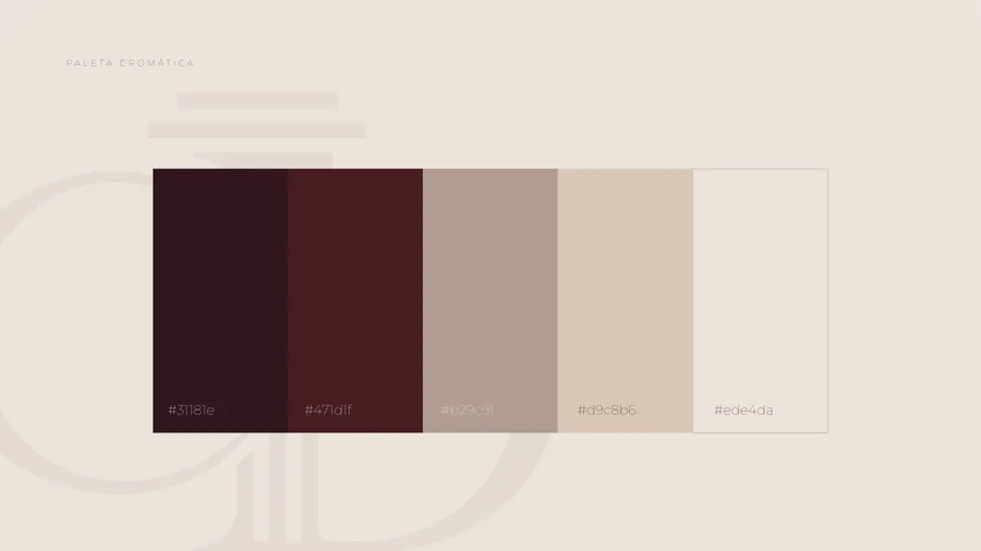 Paleta de cores da marca