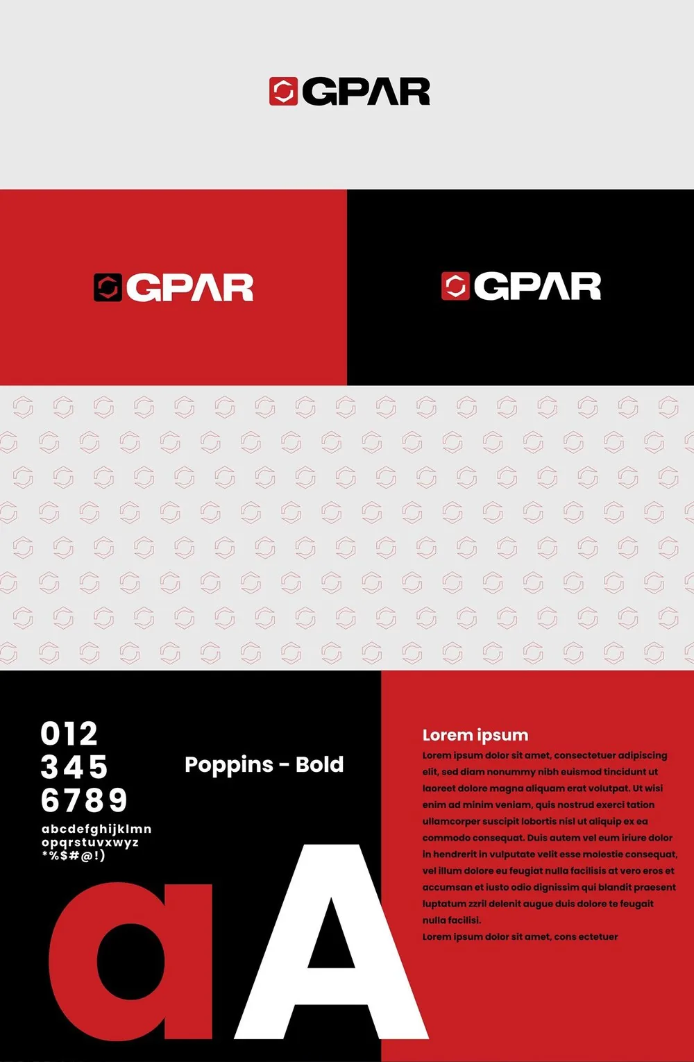 Board de identidade visual GPAR